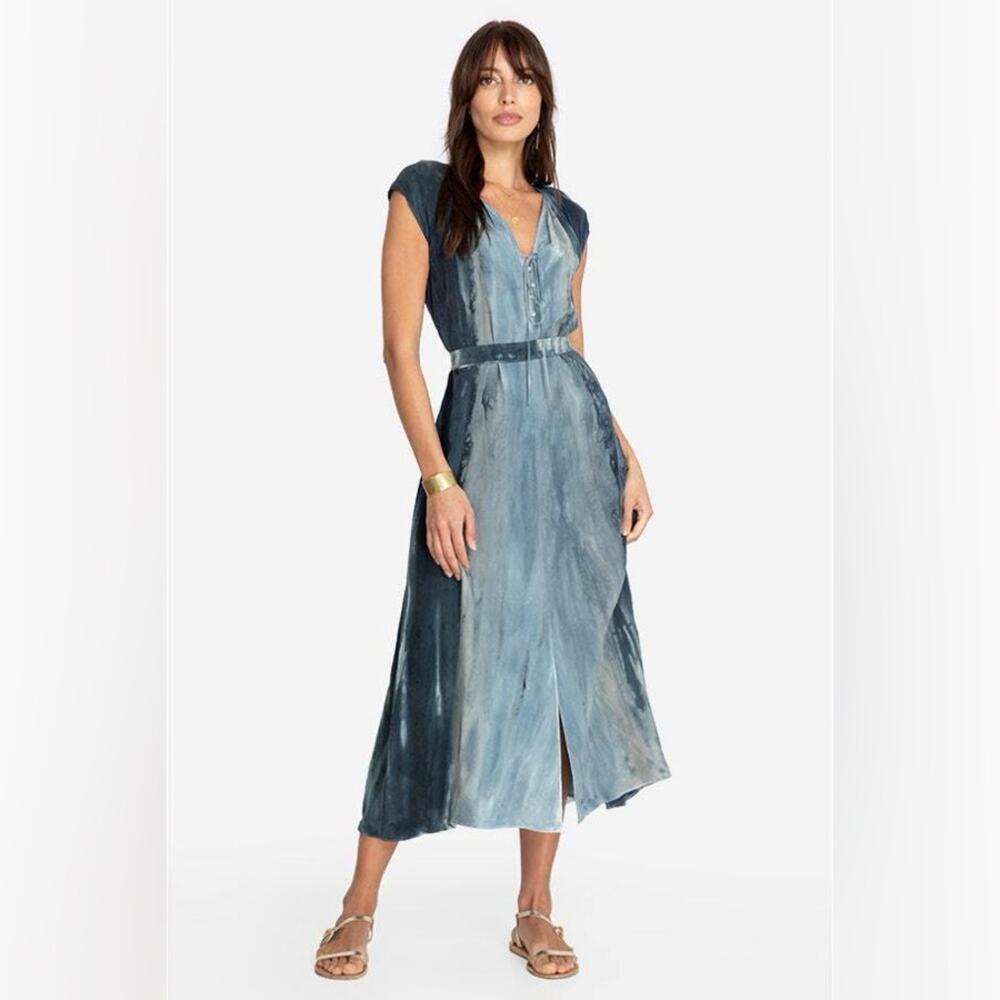 JOHNNY WAS Amanda Bond Lea Dress Ombre Blue Medium NWT*